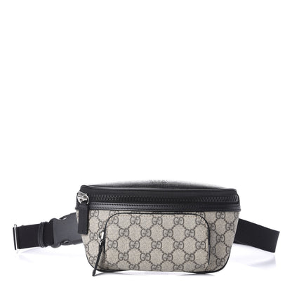 Gucci GG Supreme Monogram Belt Bag Black 1 of 10