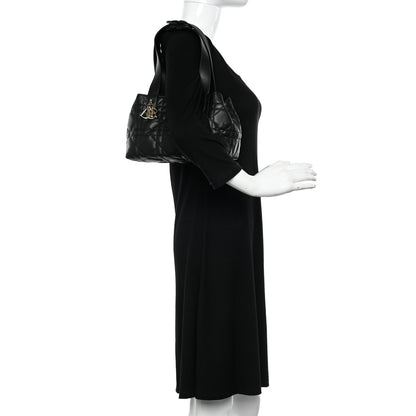 Christian Dior Calfskin Macrocannage Small Toujours Black 2 of 11