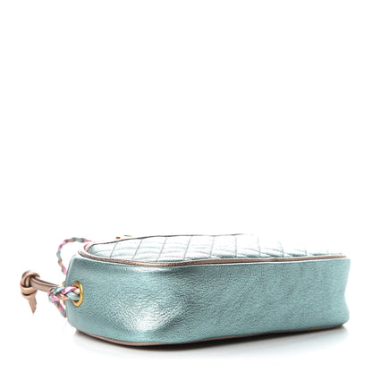 Gucci Laminated Nappa Trapuntata Mini Zumi Dome Shoulder Bag Rosa Lago Rame 4 of 8
