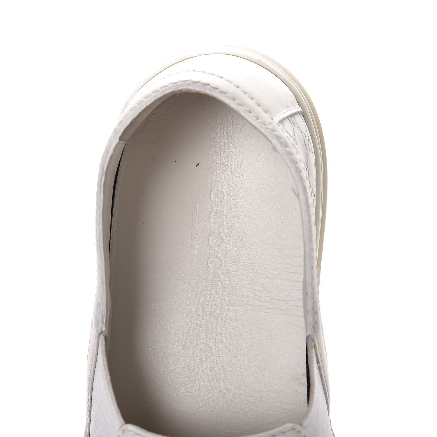 Gucci Microguccissima Slip On Sneakers 37 White 9 of 13