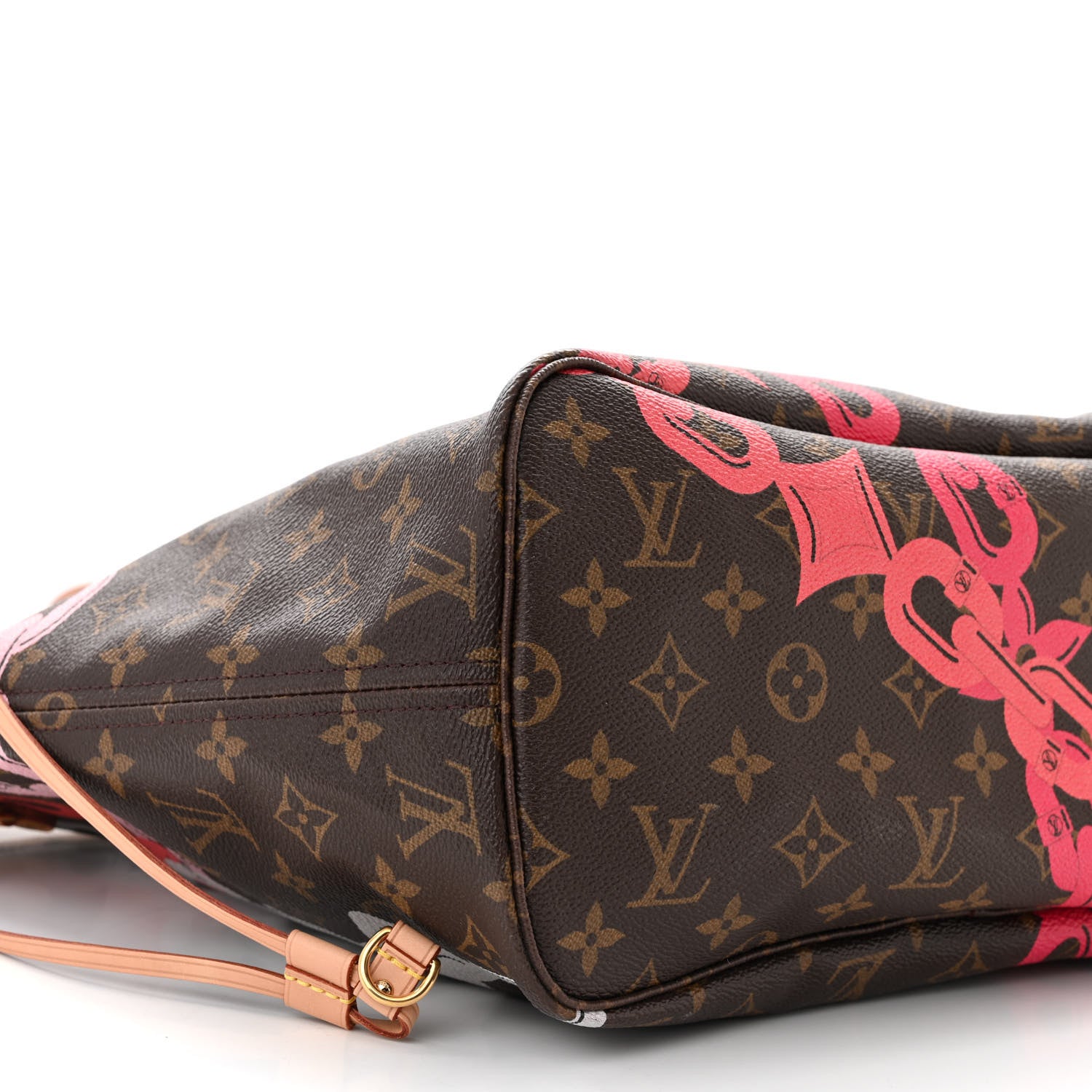 Louis Vuitton Monogram Bay Neverfull MM Rose Ballerine Poppy 9 of 10