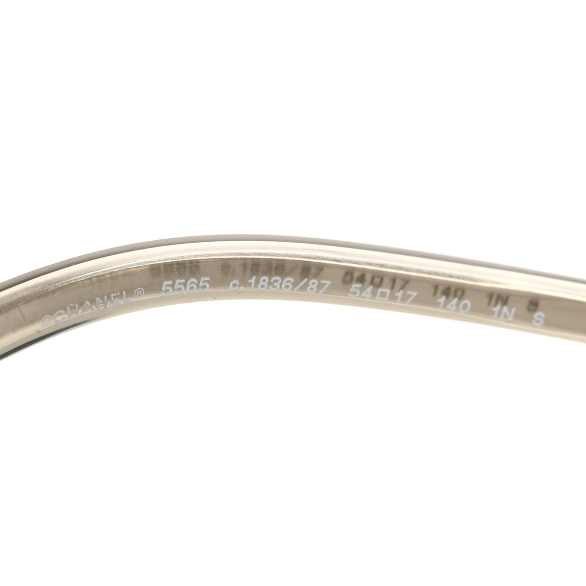 Acetate Metal Logo Oval Sunglasses 5565 Light Grey