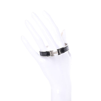 Hermes Enamel Narrow Clic Clac H Bracelet PM Black 2 of 5