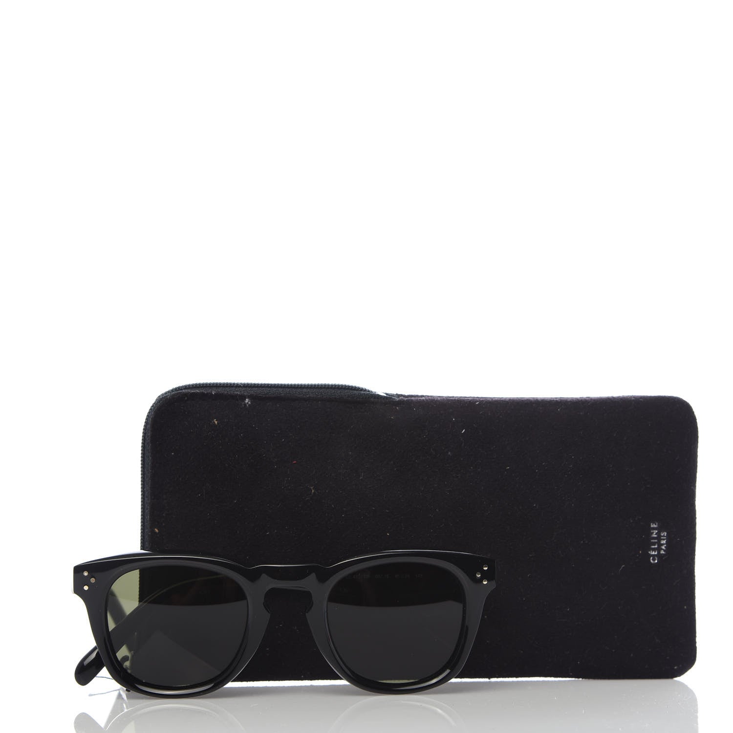 Celine Bevel Square Sunglasses CL41371/S Black 7 of 7