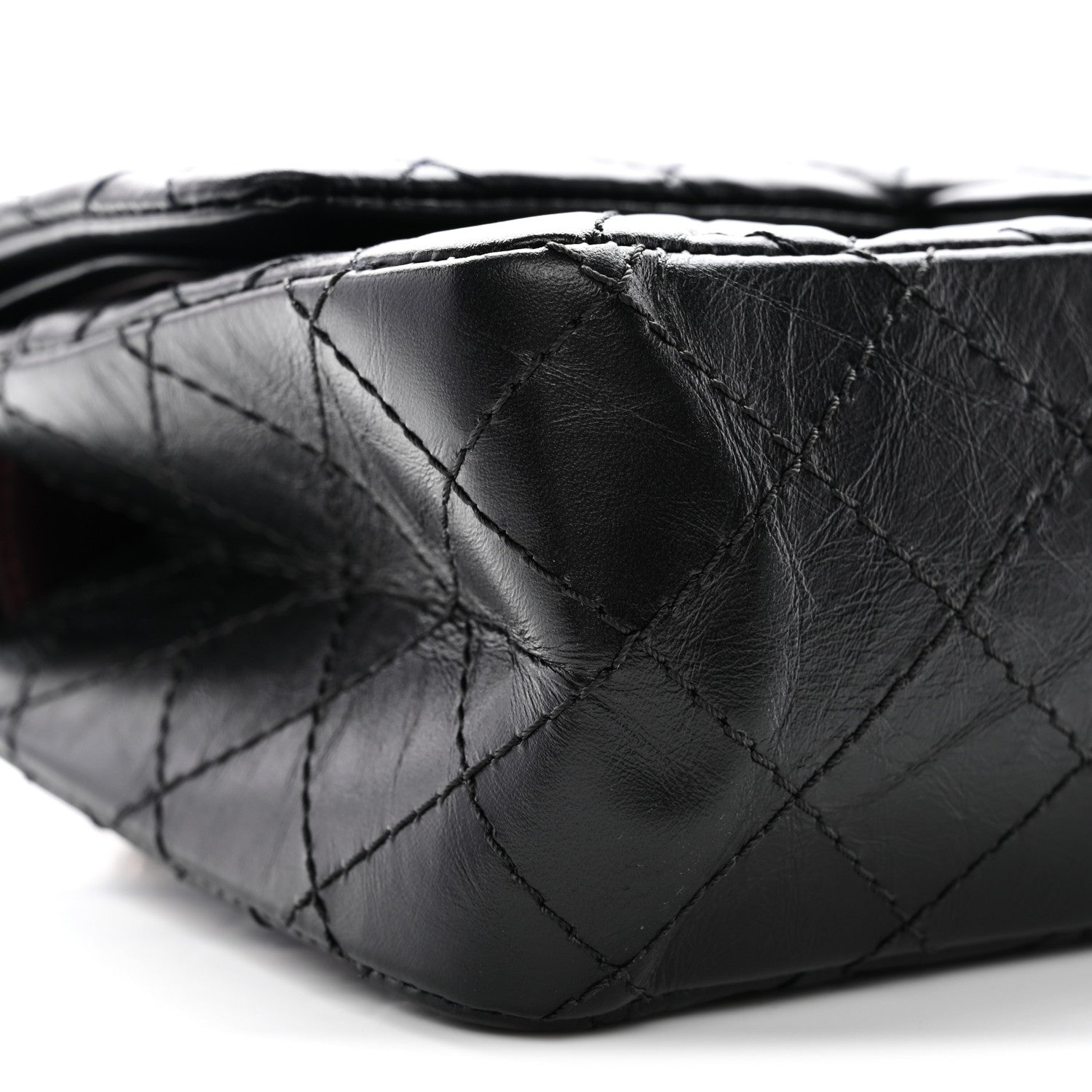 Chanel Aged Calfskin Quilted 2.55 Reissue 225 Flap Black Black 9 of 10
