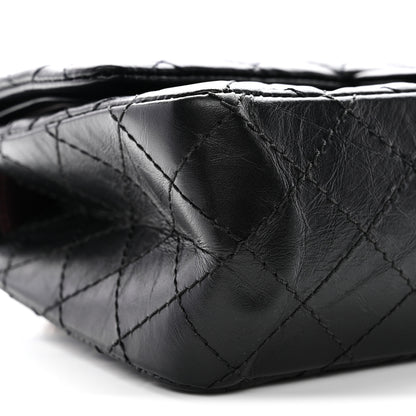 Chanel Aged Calfskin Quilted 2.55 Reissue 225 Flap Black Black 9 of 10