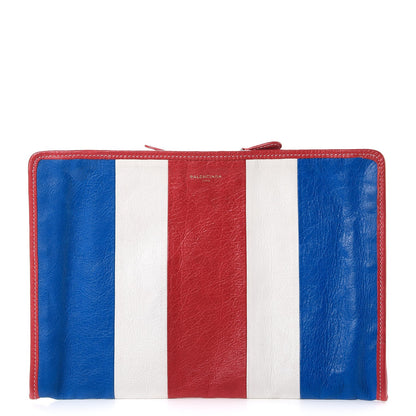 Balenciaga Agneau Arena Multicolore Bazar Pouch Bleu White Rouge 1 of 8