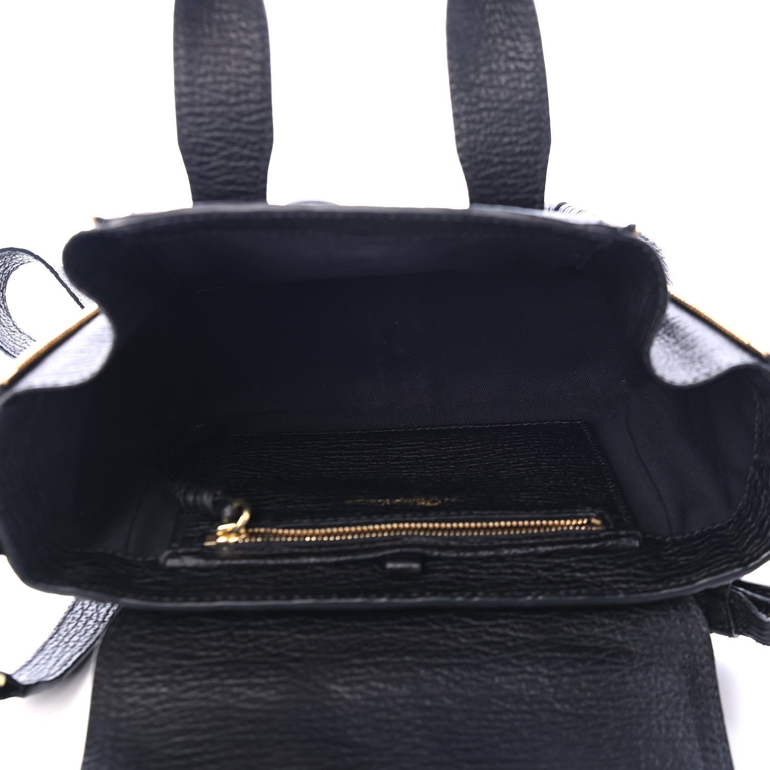 3.1 Phillip Lim Textured Calfskin Mini Pashli Satchel Black 4 of 4