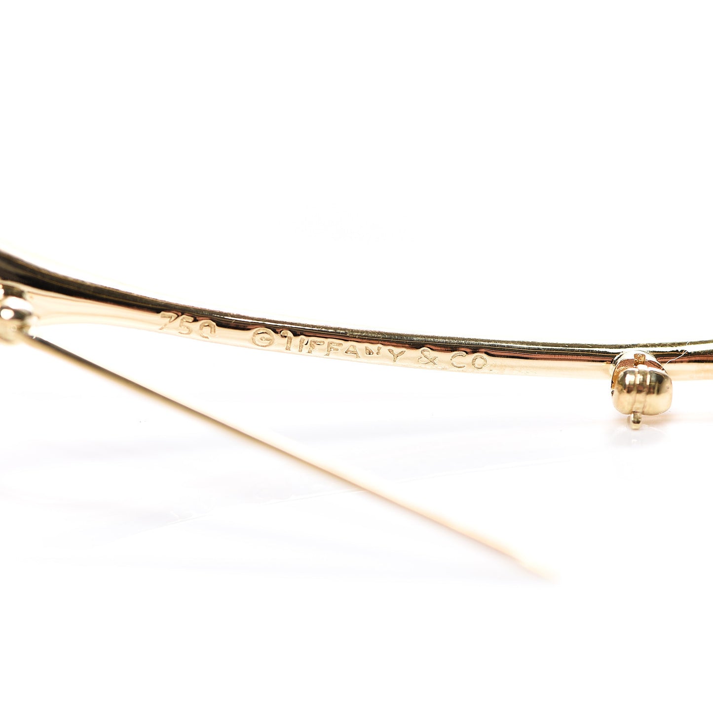 18K Yellow Gold Angela Cummings Ginko Leaf Brooch Pin
