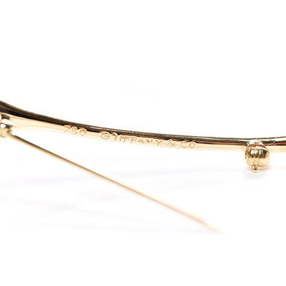 Tiffany 18K Yellow Gold Angela Cummings Ginko Leaf Brooch Pin 3 of 3