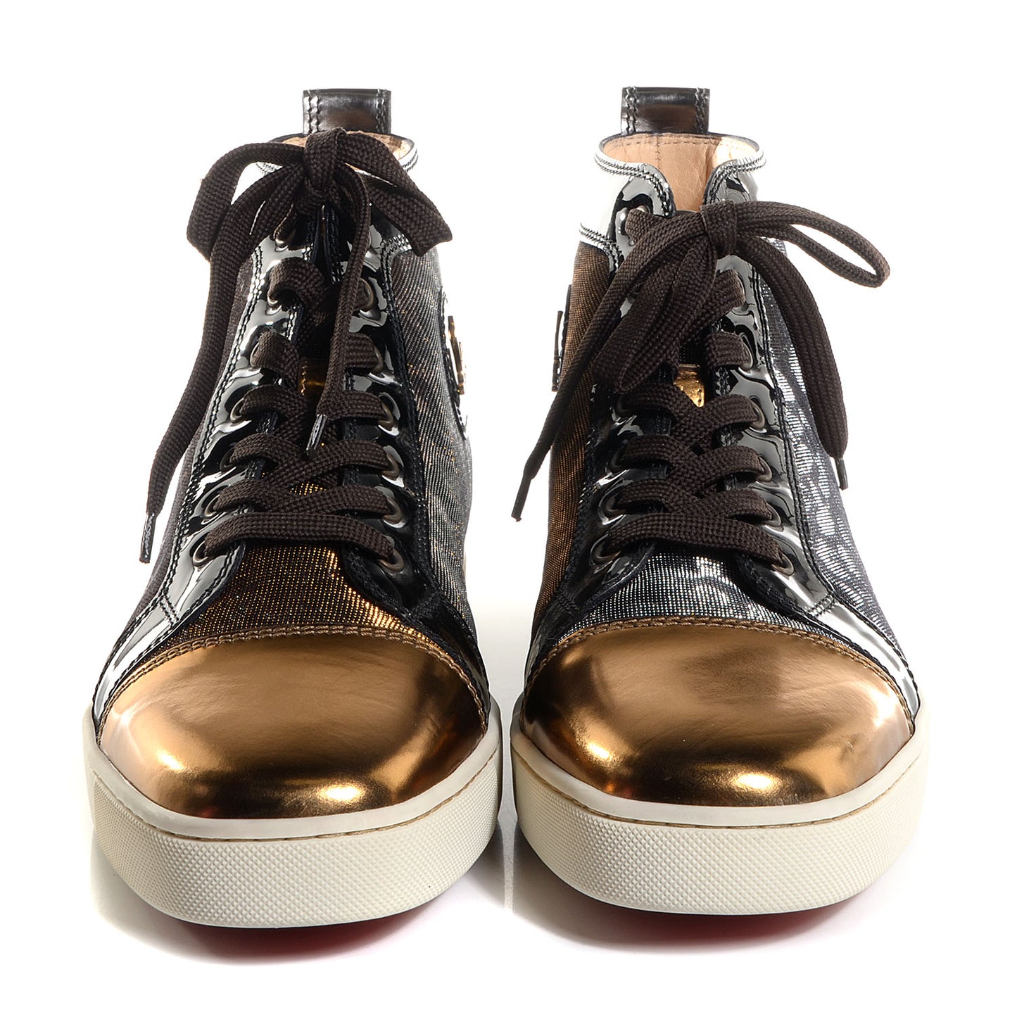 Mens Metallic Leopard Louis Flat Sneaker 45
