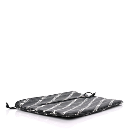 Balenciaga Coated Canvas Losange Monogram Zip Pouch Black Grey 4 of 9