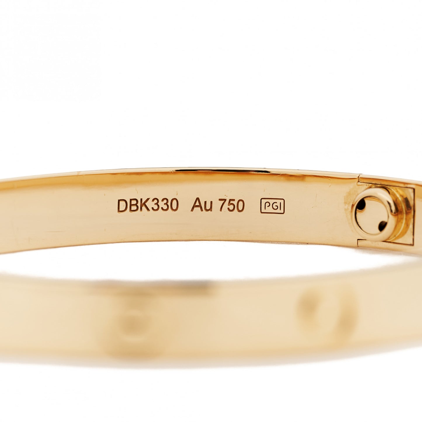 18K Yellow Gold LOVE Bracelet 17