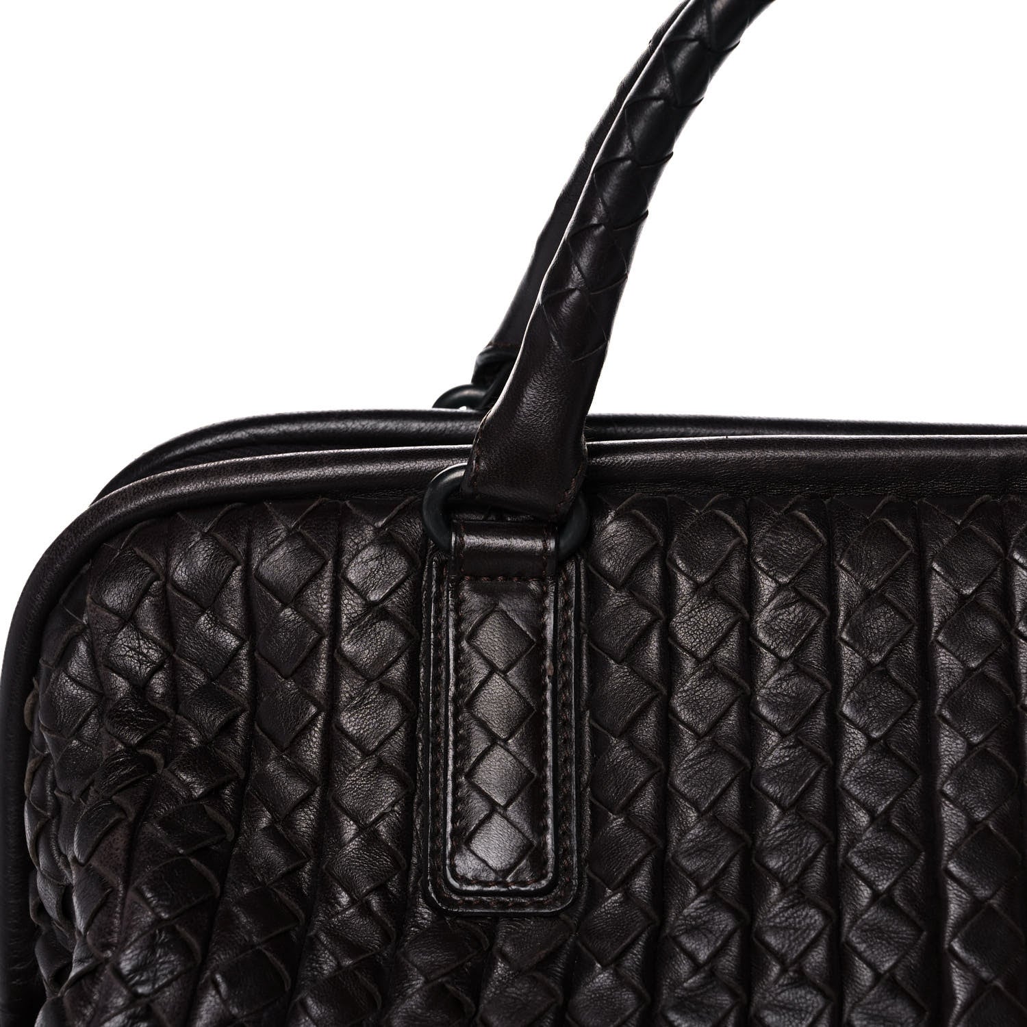 Bottega Veneta Nappa Intrecciato Frame Tote Ebano 8 of 13