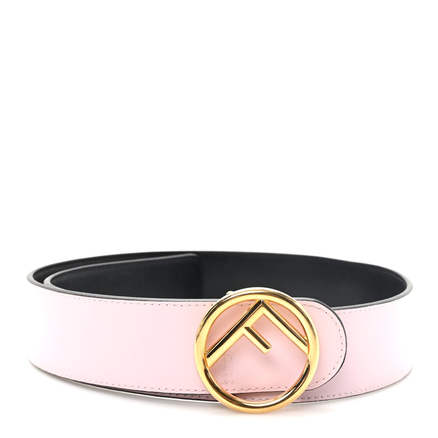 Vitello Liberty F is Fendi Bi-Color Reversible Belt 95 38 Black Peonia