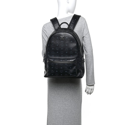 MCM Visetos Medium Side Studs Stark Backpack Black 2 of 11
