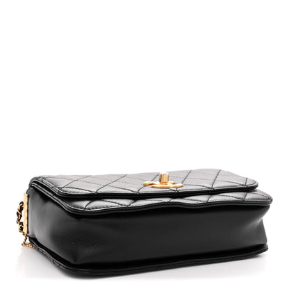 Chanel Lambskin Quilted Multiple Chain Flap Black 4 of 11