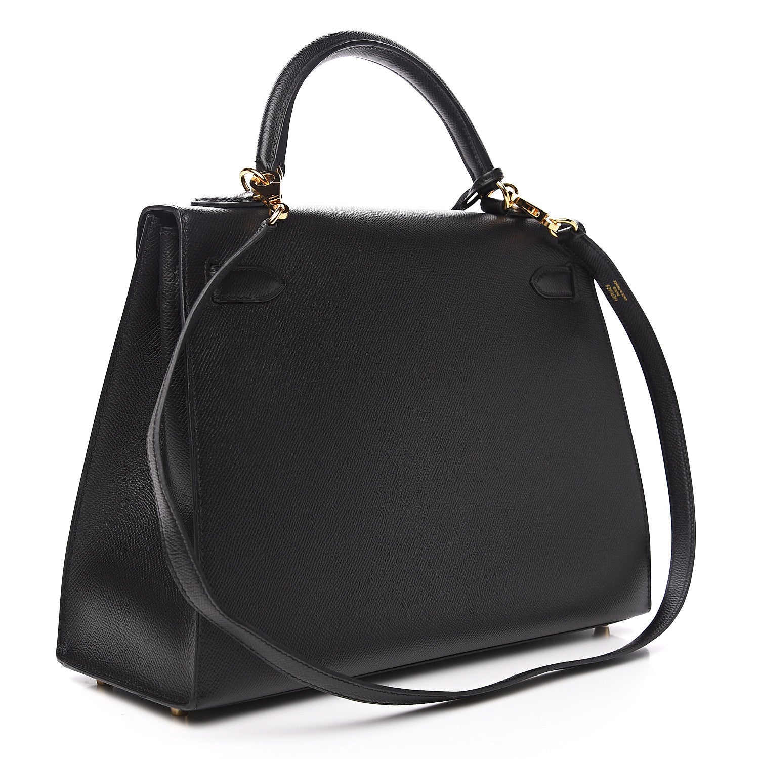 Hermes Epsom Kelly Sellier 32 Black 2 of 9