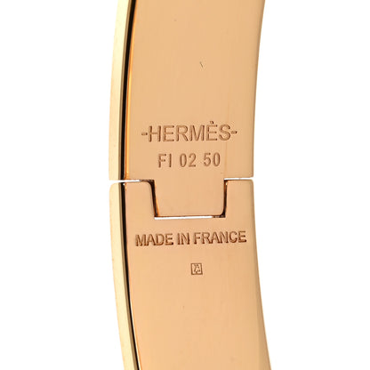 Hermes Enamel Narrow Clic Clac H Bracelet GM Black 4 of 5