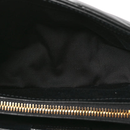 Saint Laurent Calfskin Y Quilted Monogram Small Loulou Chain Satchel Black 5 of 11