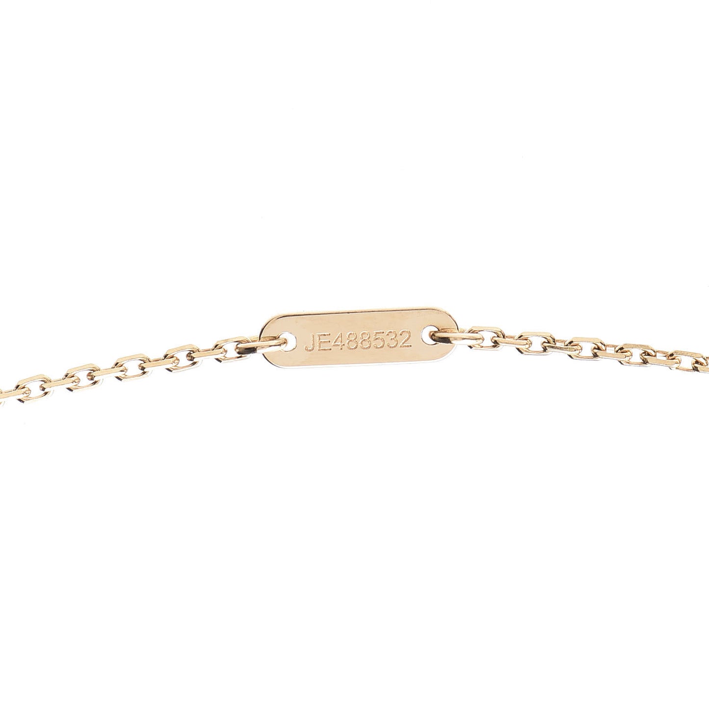 18K Yellow Gold Mother of Pearl Sweet Alhambra Pendant Necklace