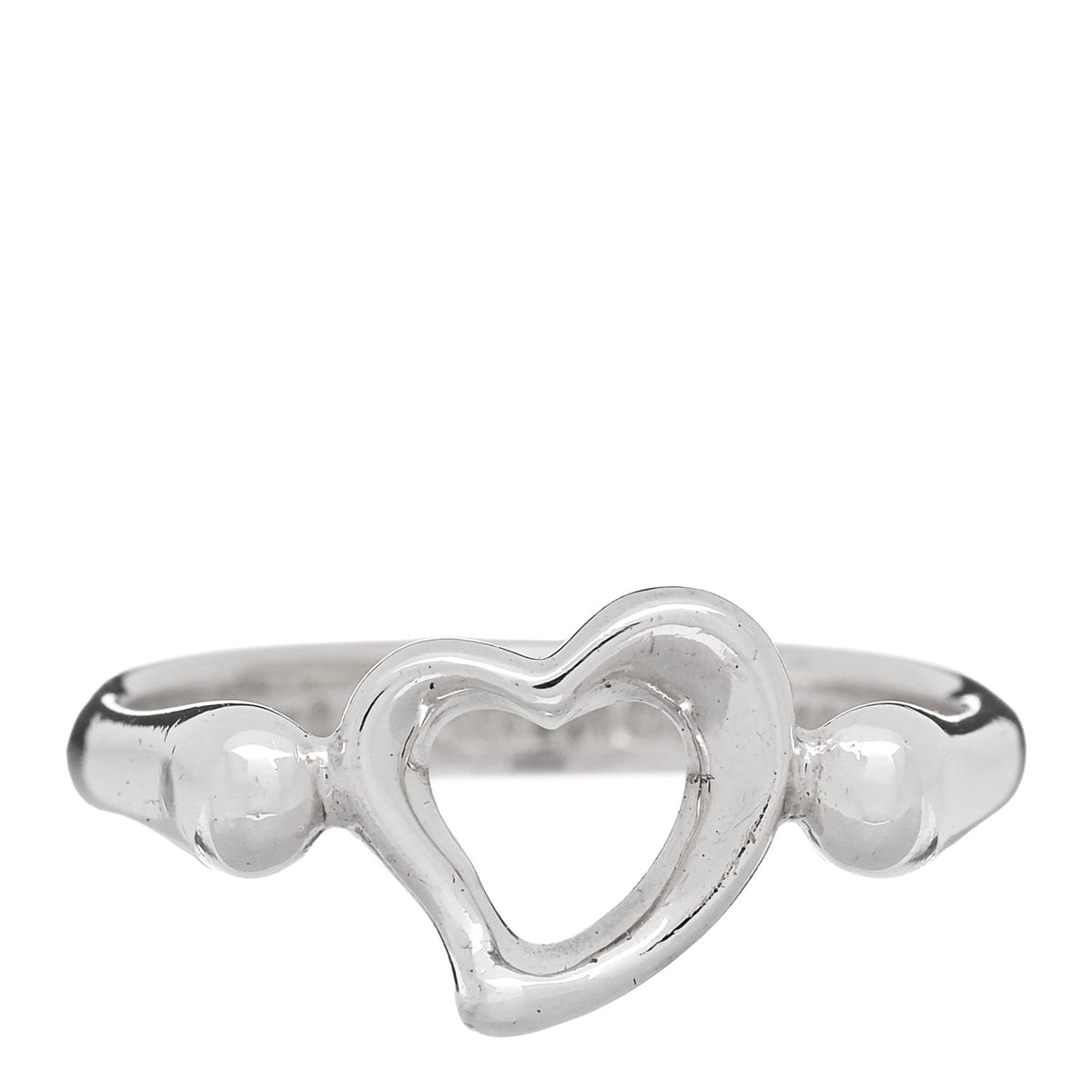 Sterling Silver Elsa Peretti Open Heart Ring 52 6