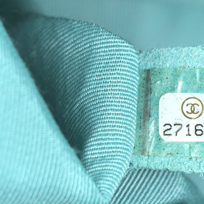 Chanel Lambskin Chevron Quilted Medium Boy Flap Turquoise 7 of 9