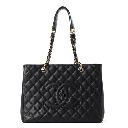 Chanel Caviar Quilted Grand Shopping Tote GST Black 1 of 11