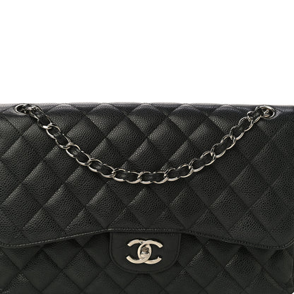 Chanel Caviar Quilted Jumbo Double Flap Black 7 of 13