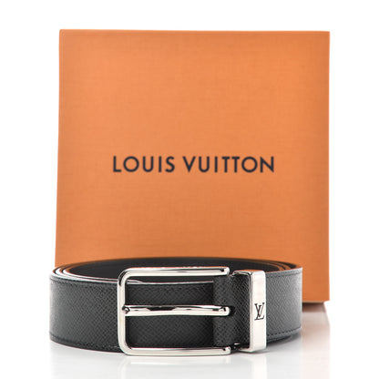 Louis Vuitton Taiga 35mm Pont Neuf Belt 110 44 Ardoise 9 of 9