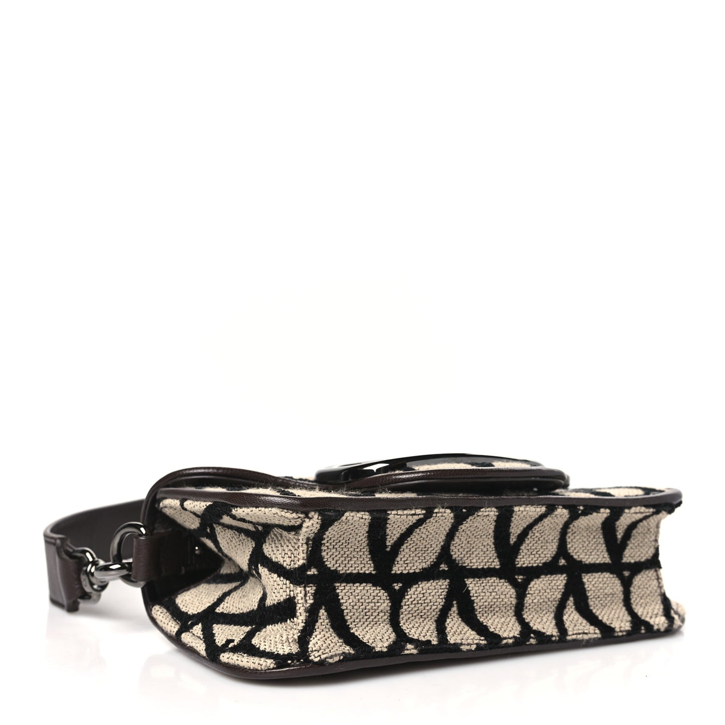 Toile Iconographe Goatskin Vlogo Mini Loco Shoulder Bag Beige Black