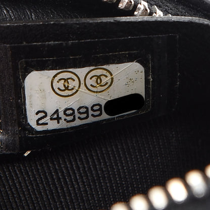 Chanel Iridescent Caviar Quilted Zip Around Classic Coin Purse Black 7 of 8