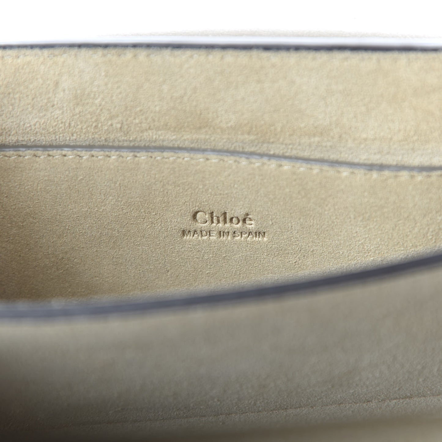 Suede Calfskin Small Faye Shoulder Bag Motty Grey