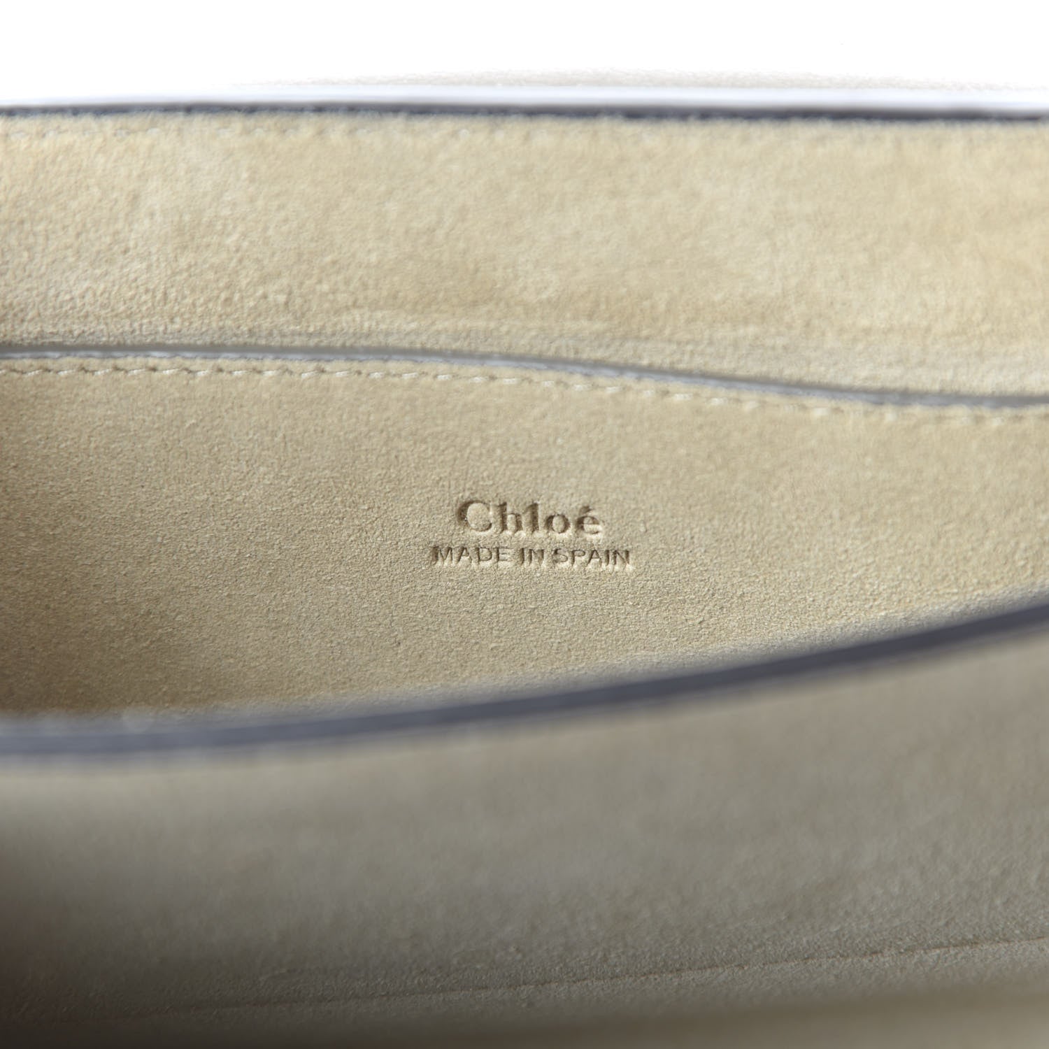 Chloe Suede Calfskin Small Faye Shoulder Bag Motty Grey 8 of 9