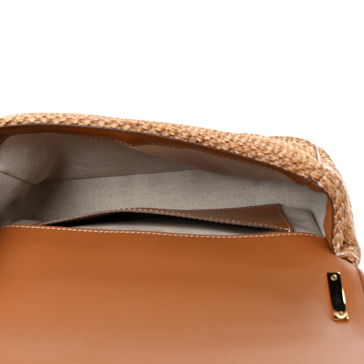 Burberry Raffia Small Lola Bag Natural 4 of 8