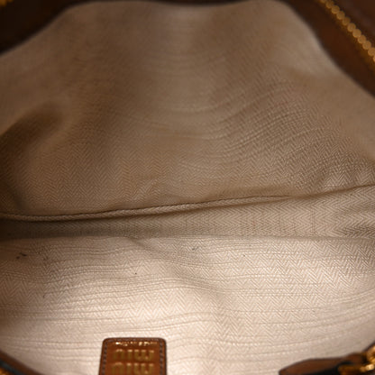 Miu Miu Nappa Aviator Regular Aventure Shoulder Bag Rovere 5 of 10