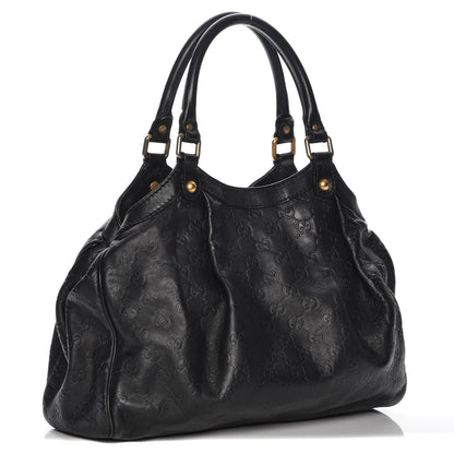Gucci Guccissima Medium Sukey Tote Black 3 of 7
