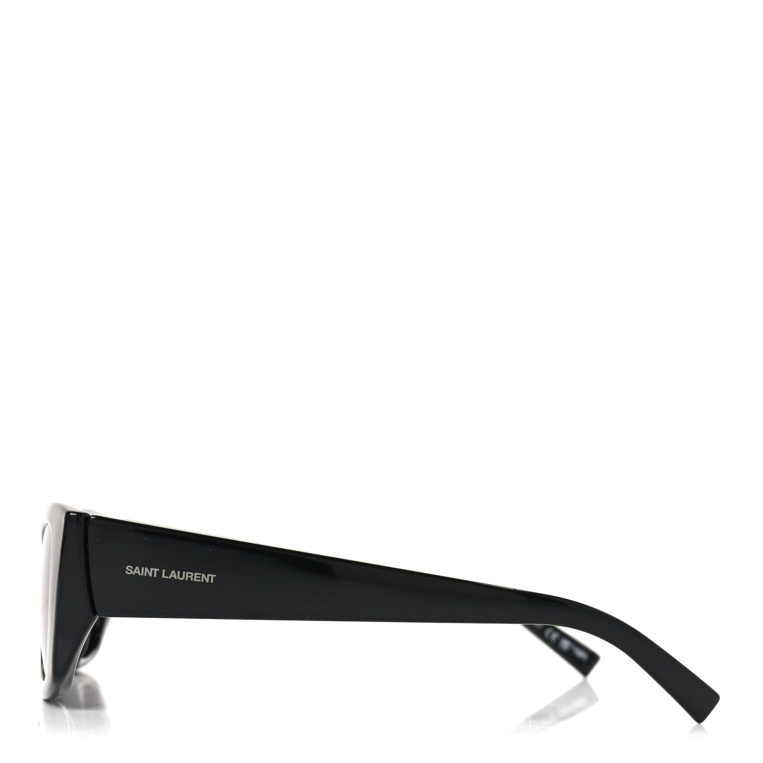 Saint Laurent Acetate Ultra Cat Eye Sunglasses SL 593 Black 3 of 8