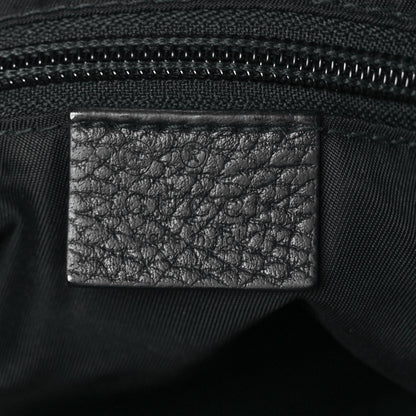 Gucci Nylon Monogram Dollar Calfskin Flat Messenger Bag Black 6 of 9