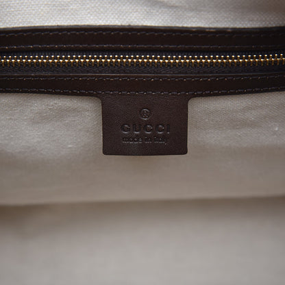 Gucci Monogram Vintage Web Medium Boston Dark Brown 8 of 15