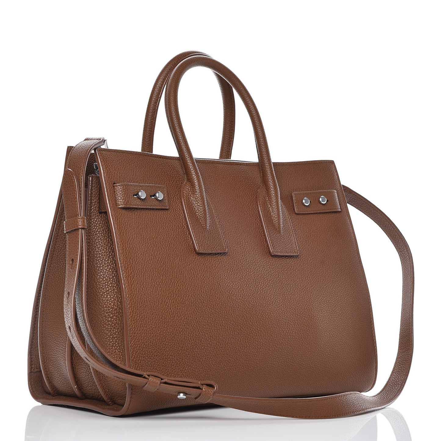 Grained Calfskin Small Supple Sac De Jour Moka