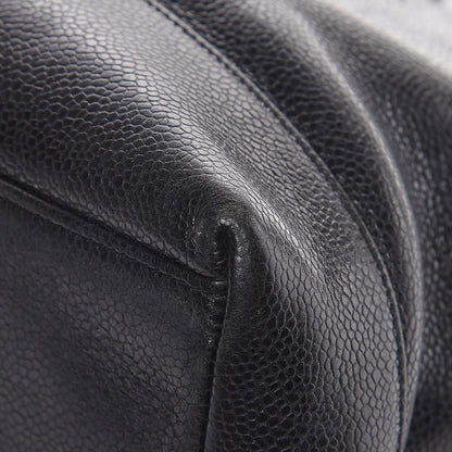 Chanel Caviar CC Shopper Tote Black 10 of 12