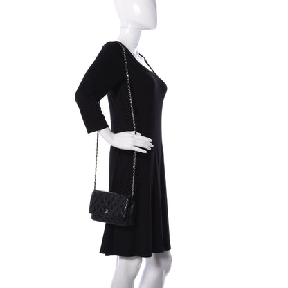 Chanel Lambskin Quilted Wallet On Chain WOC Black 2 of 11