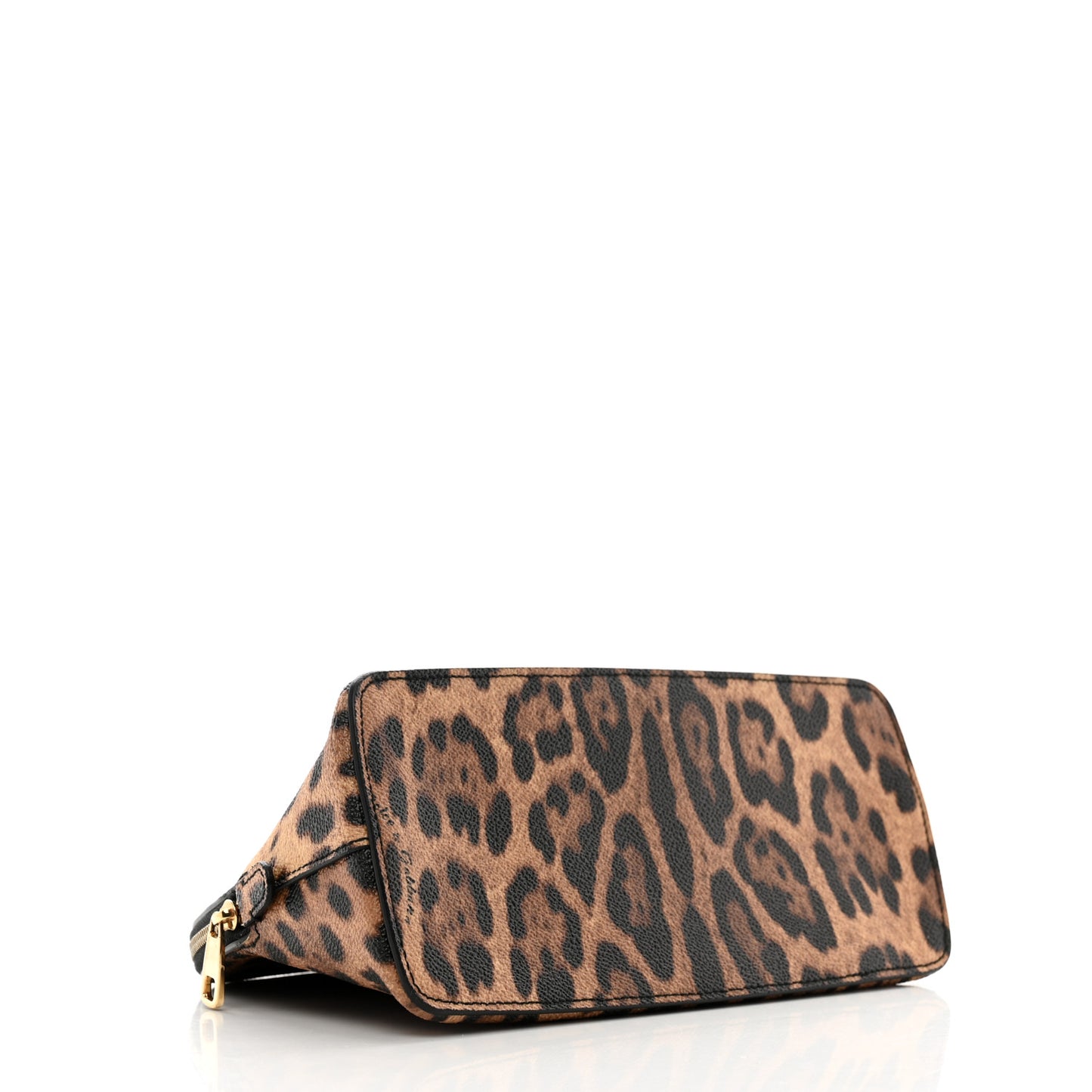 Leo Crepe Cosmetic Pouch Leopard