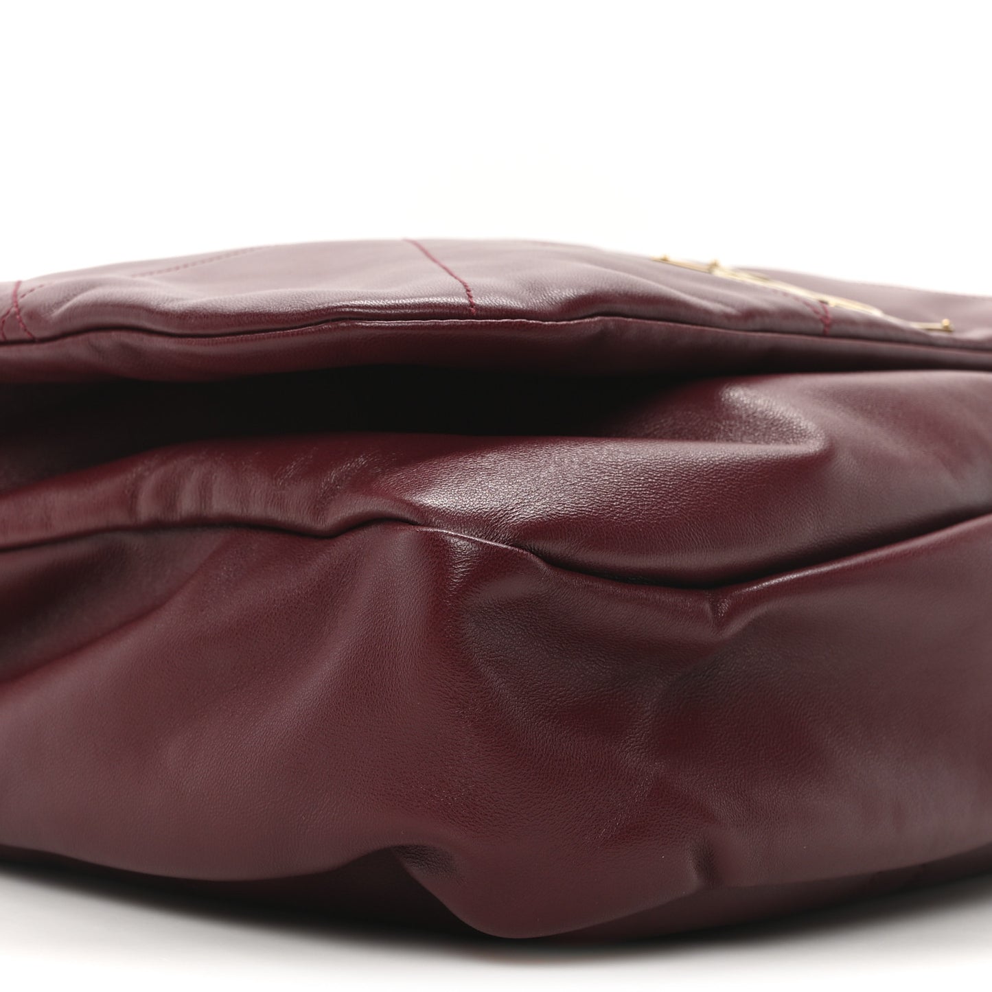 Lambskin Matelasse Monogram Large Jamie 4.3 New Dark Bordeaux