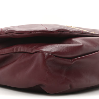 Saint Laurent Lambskin Matelasse Monogram Large Jamie 4.3 New Dark Bordeaux 9 of 10