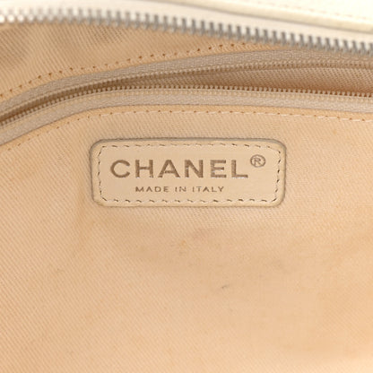 Chanel Caviar Quilted CC Timeless Bowler White 6 of 23