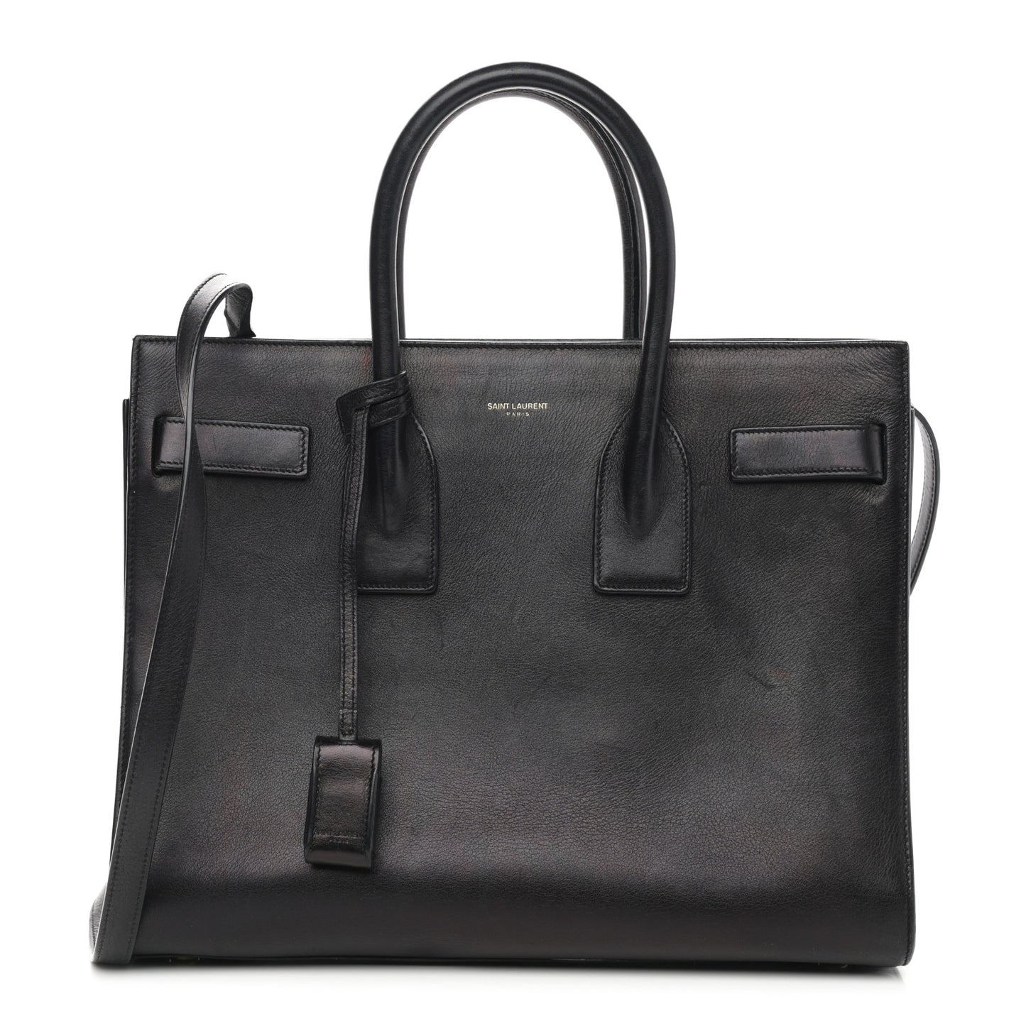 Calfskin Small Sac De Jour Black