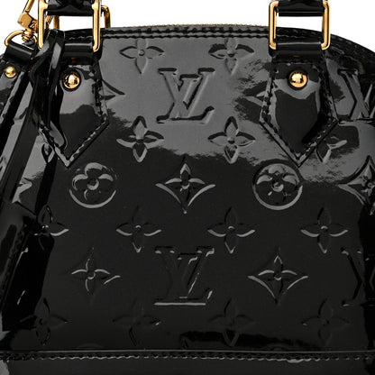 Louis Vuitton Vernis Alma BB Noir Magnetique 9 of 11