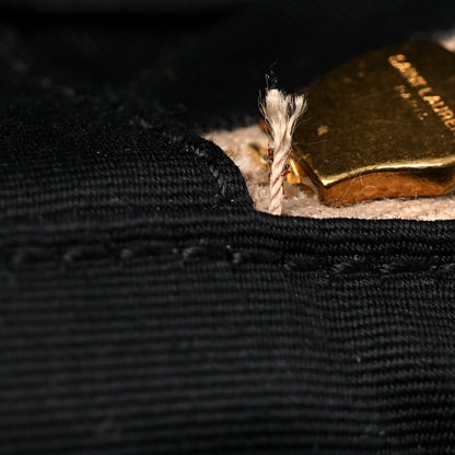 Saint Laurent Grain de Poudre Quilted 80's Vanity Bag Dark Beige 11 of 13